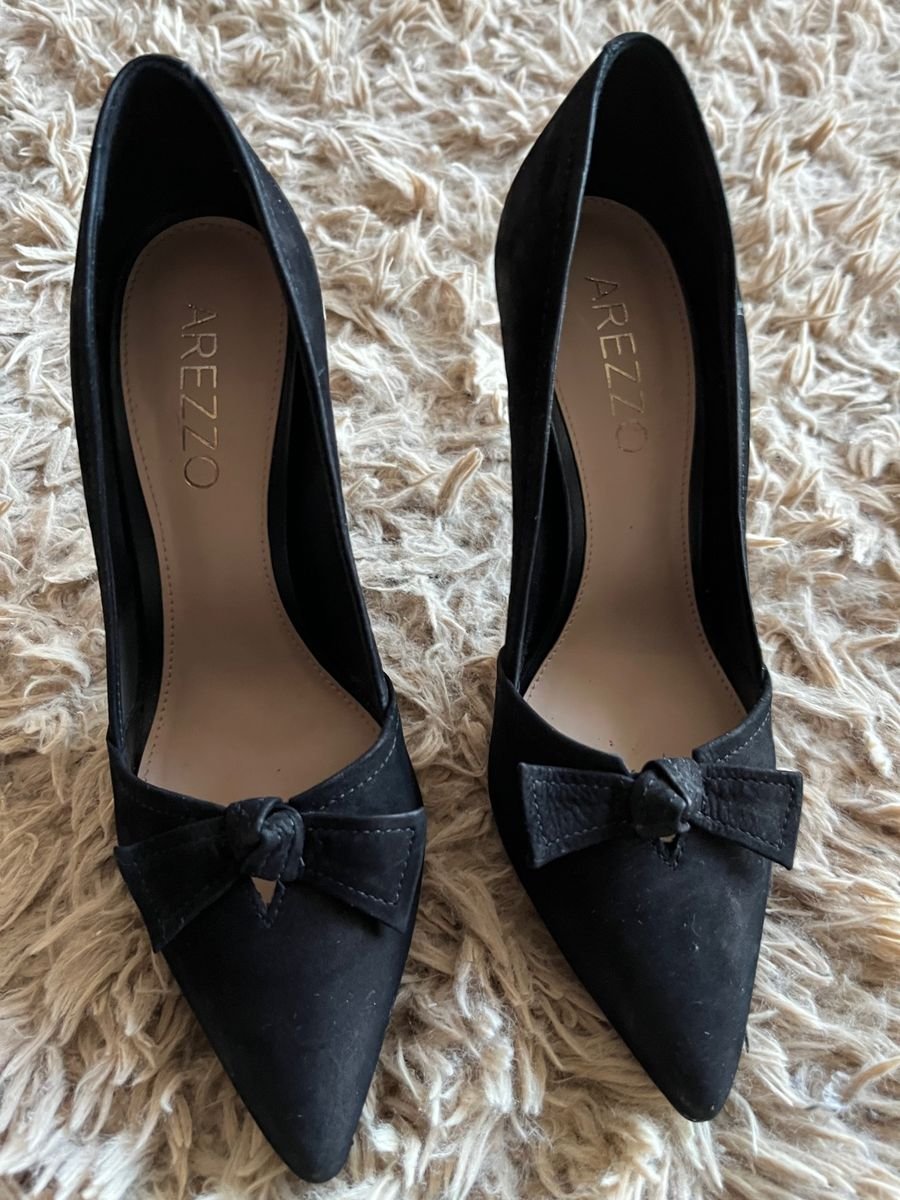 Scarpin Preto Arezzo Numera o 35 Sapato Feminino Arezzo Usado