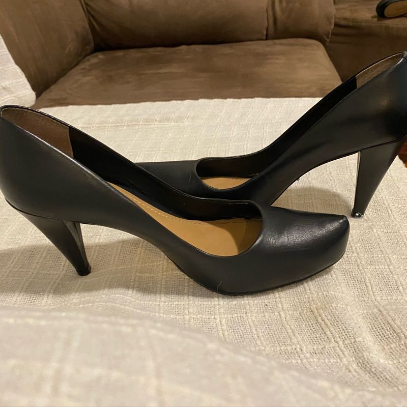 Scarpin Preto Couro Dumond Sapato Feminino Dumond Usado 73870584