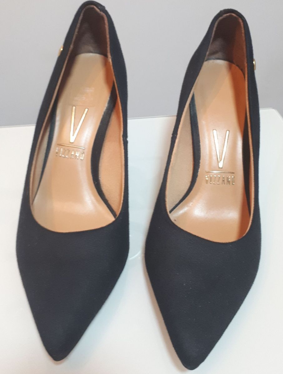 Scarpin preto hot sale de veludo