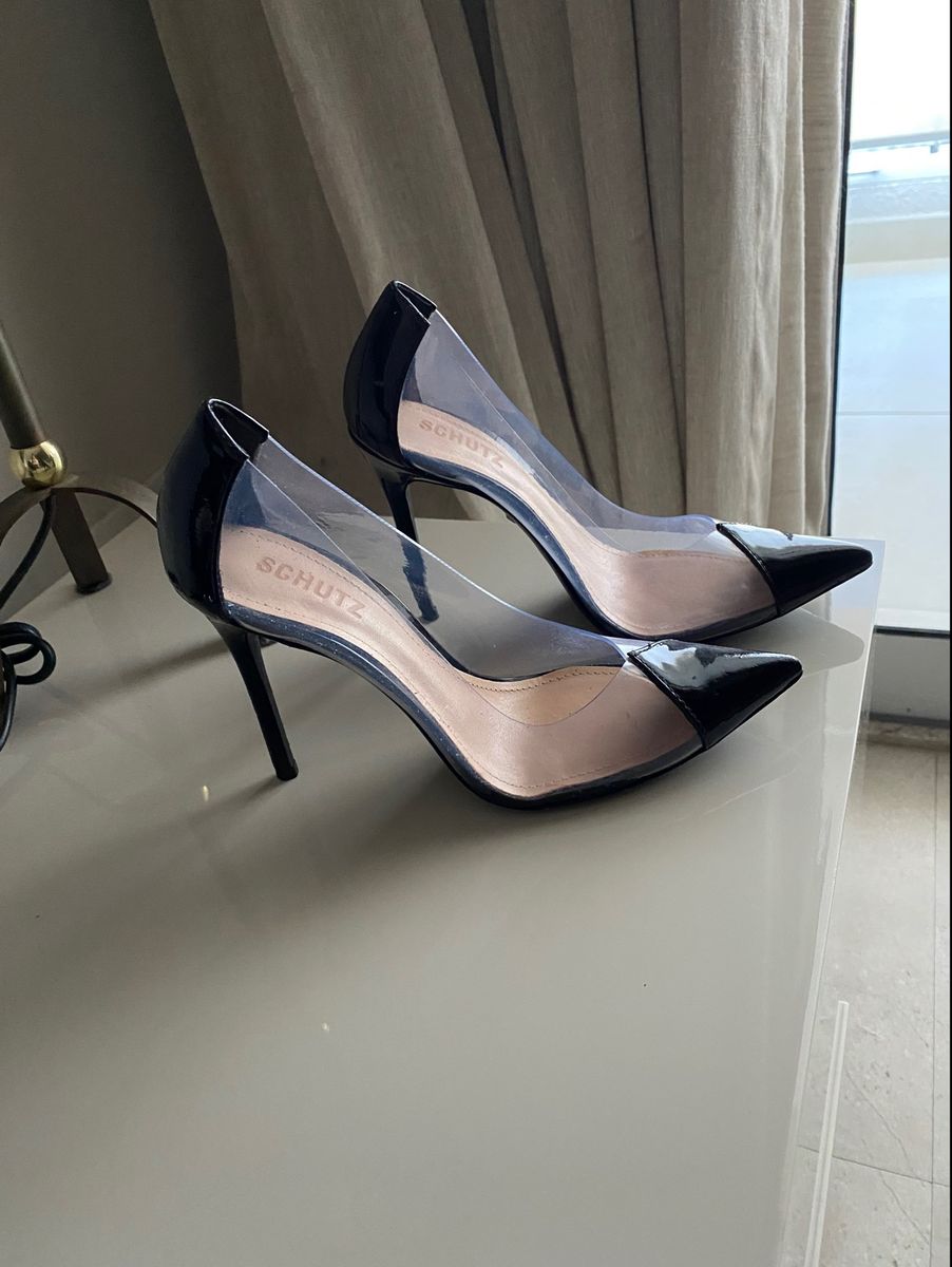 Scarpin hot sale schutz transparente