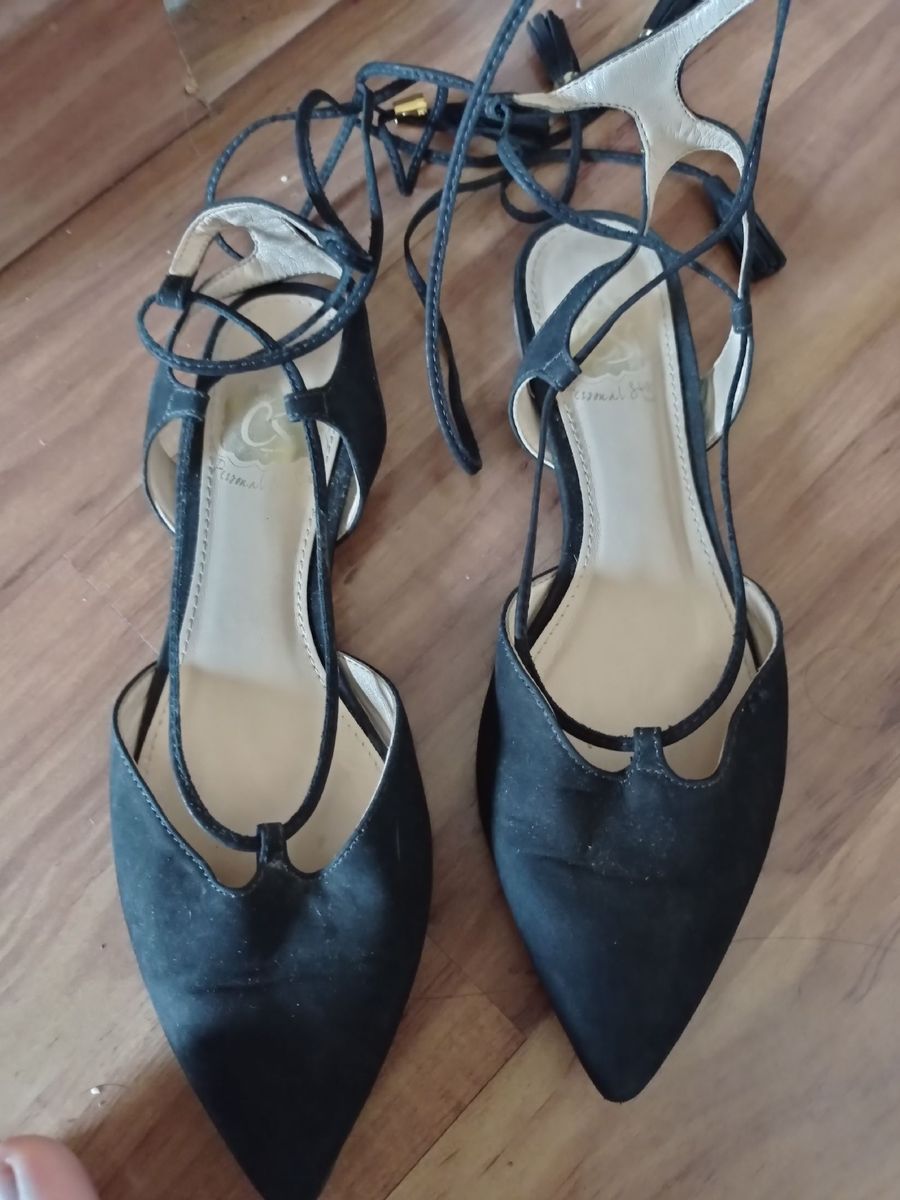 scarpin preto sem salto