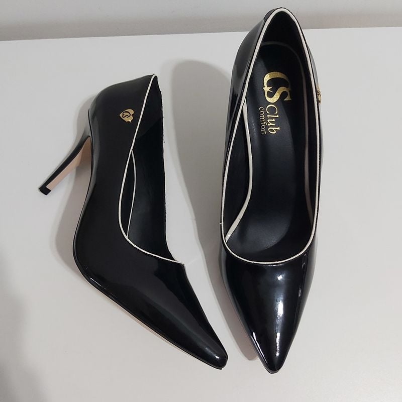 Carmen steffens hot sale scarpin preto