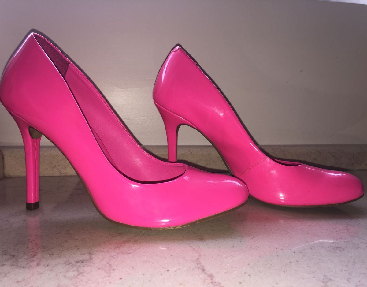 scarpin rosa choque