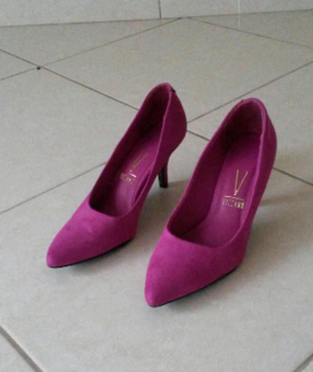scarpin rosa choque