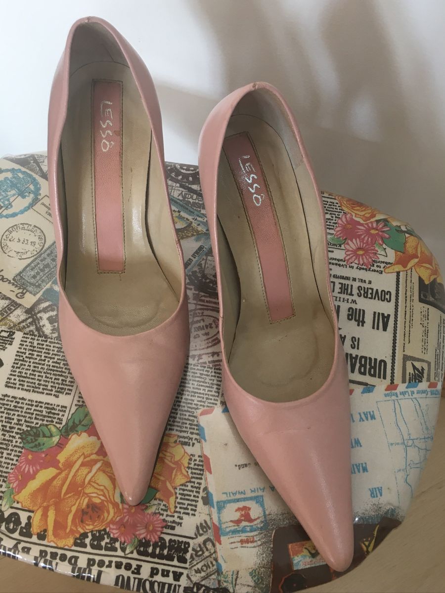 scarpin rosa nude