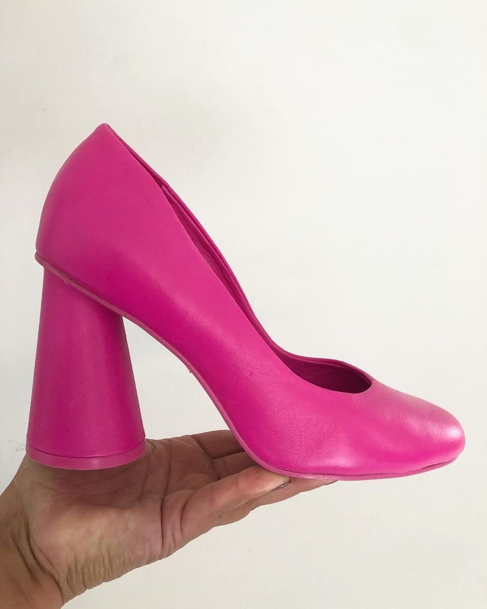 Scarpin Rosa Pink Tam 38 Arezzo Sapato Feminino Arezzo Usado