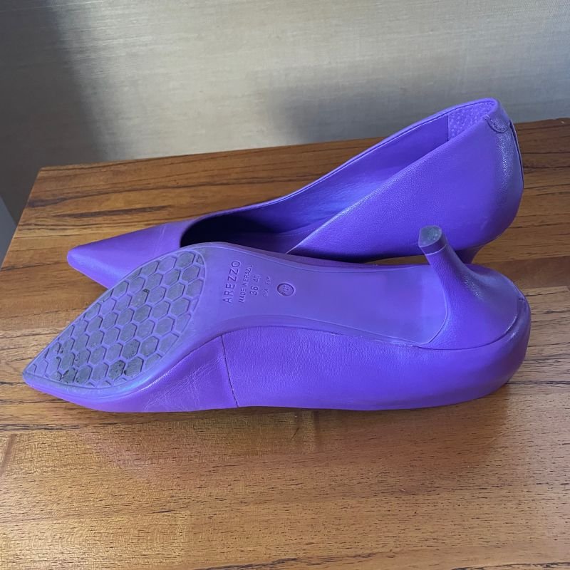 Scarpin Roxo Arezzo Sapato Feminino Arezzo Usado 87375125 enjoei