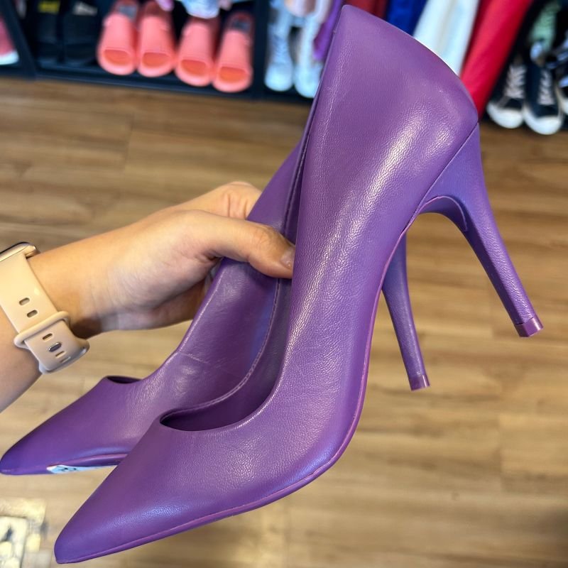 Scarpin Roxo Arezzo Sapato Feminino Arezzo Nunca Usado 93990154 enjoei