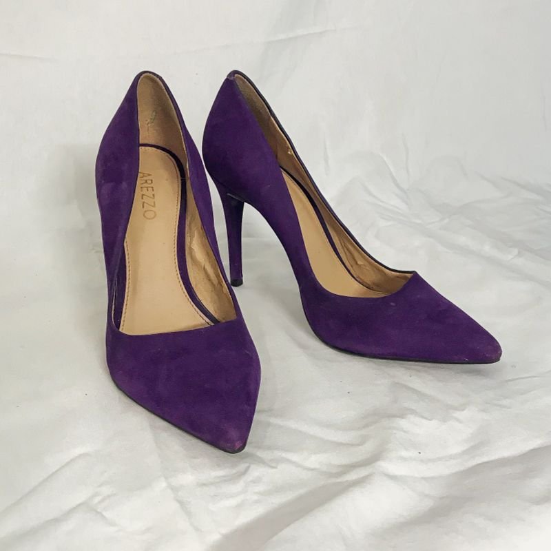 Scarpin Roxo Arezzo Sapato Feminino Arezzo Usado 94724658 enjoei