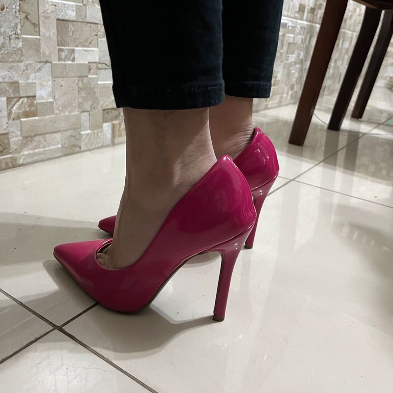 Scarpin vizzano 2024 rosa choque