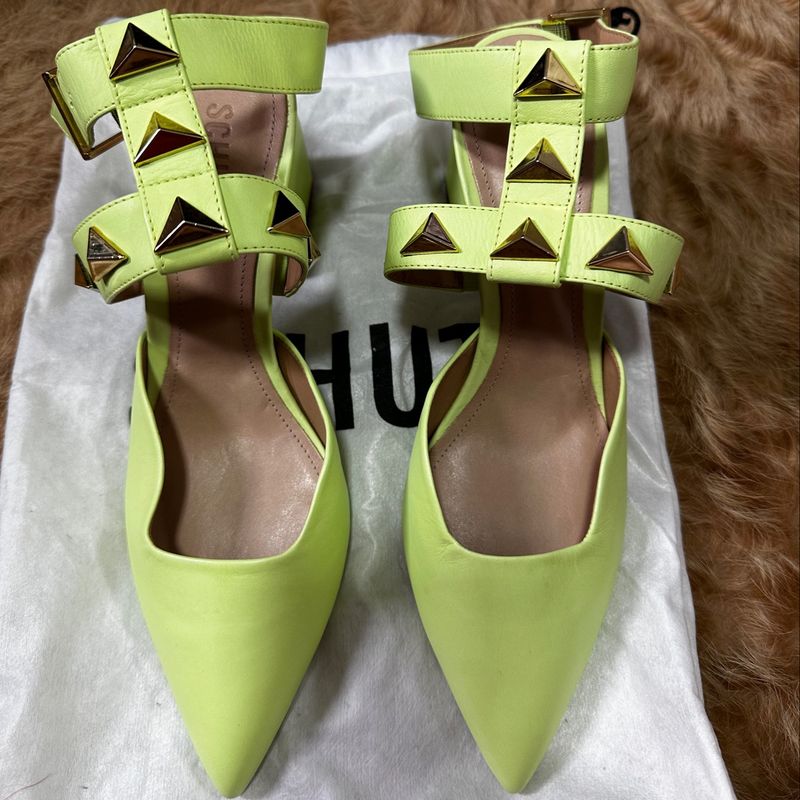 Scarpin schutz hot sale verde