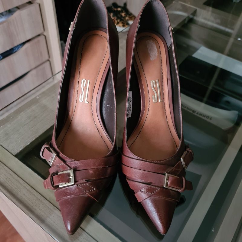 Sapato cor sale marsala feminino