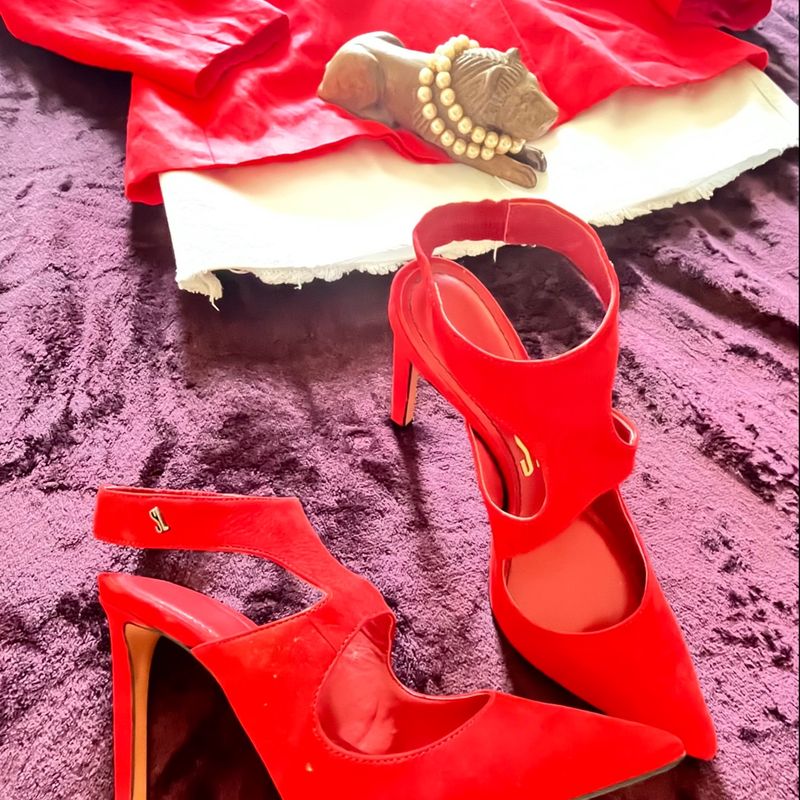 lolla feminino slip on santa lolla vermelho