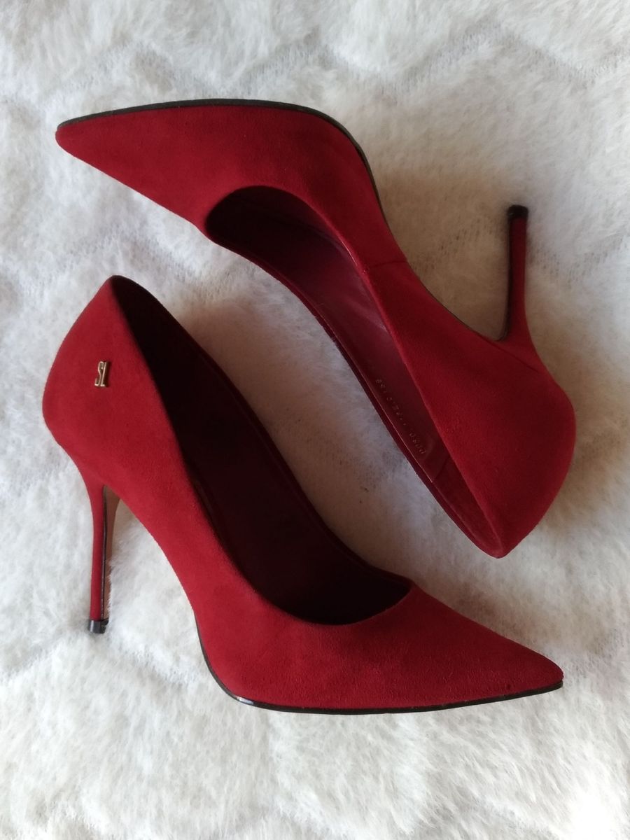 Scarpin vermelho hot sale dafiti