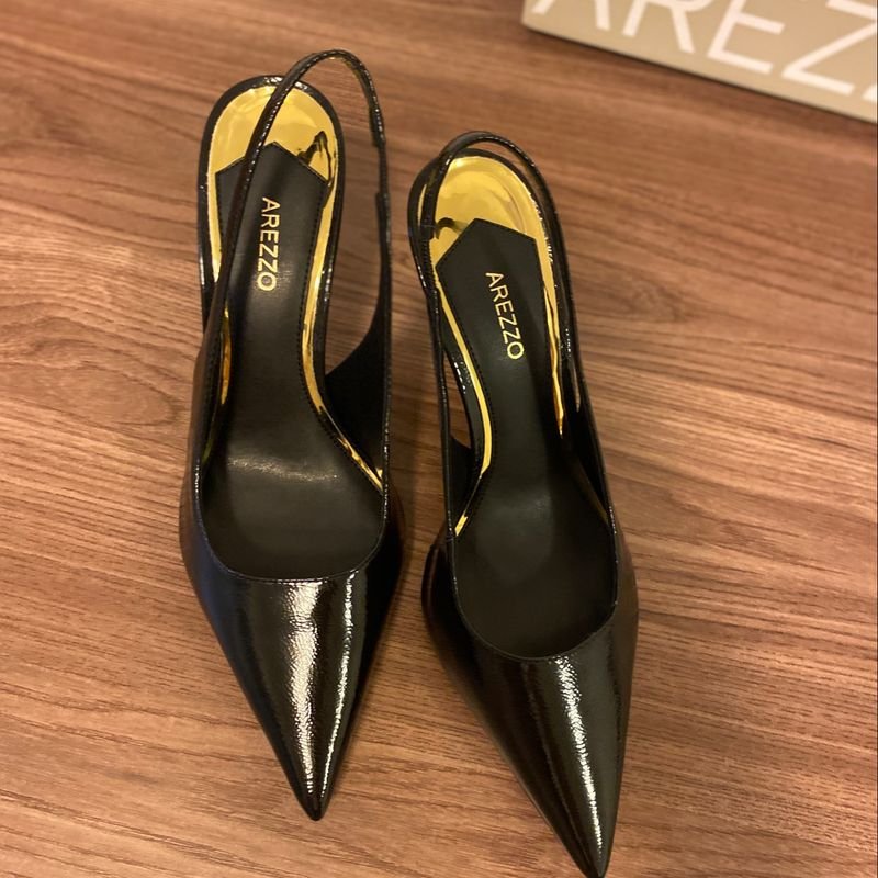 Scarpin Slingback Arezzo Sapato Feminino Arezzo Nunca Usado