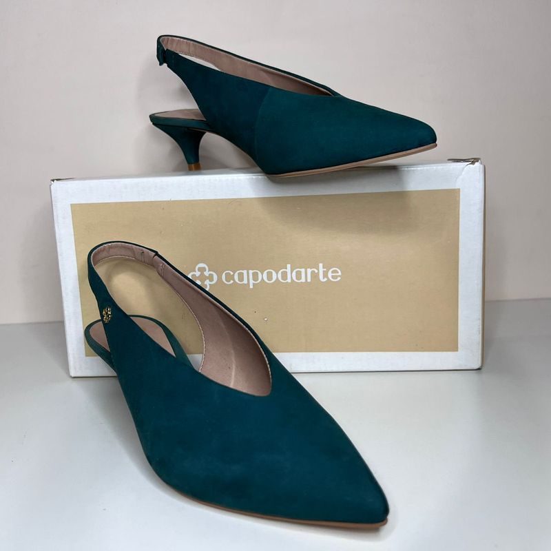 Scarpin store capodarte verde