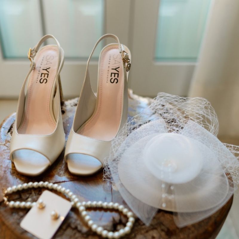 Scarpin Slingback Noivas Sapato Feminino Jorge Bischoff Usado