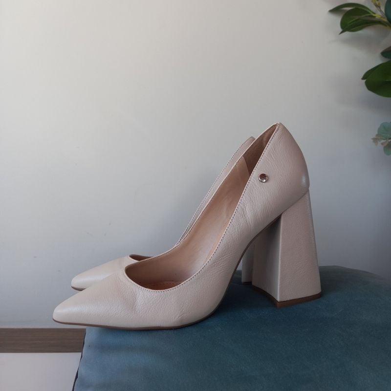 Scarpin Texturizado Off White Morena Rosa Morena Rosa Nunca - Main Image