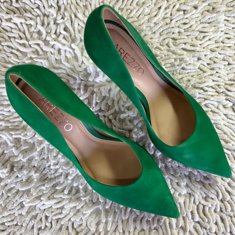 Scarpin verde hot sale bandeira