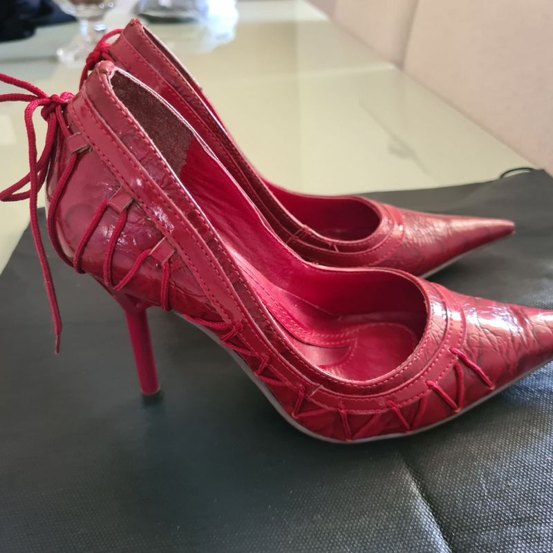 Scarpin vermelho hot sale dakota