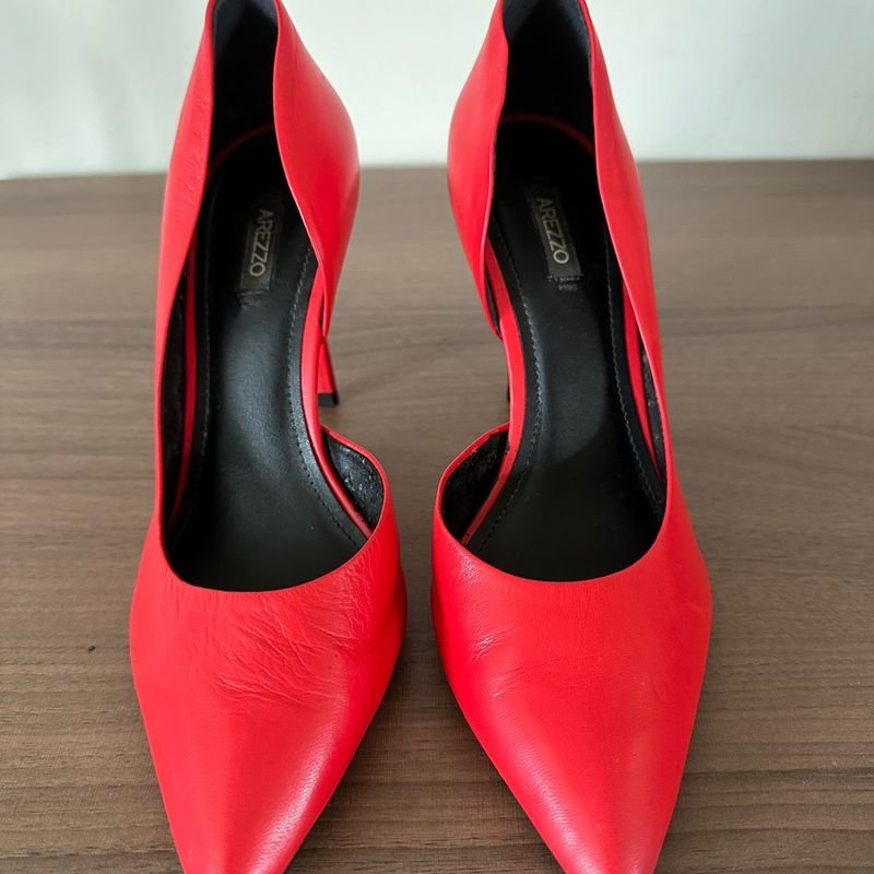 Scarpin Vermelho Sapato Feminino Arezzo Usado 94976225 enjoei