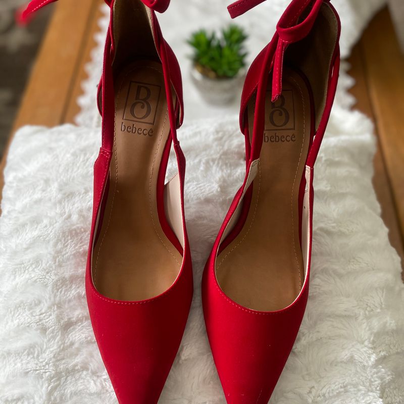 Sapato Bebece Scarpin Bebece Vermelho Scarpin Bebecê Salto Alto