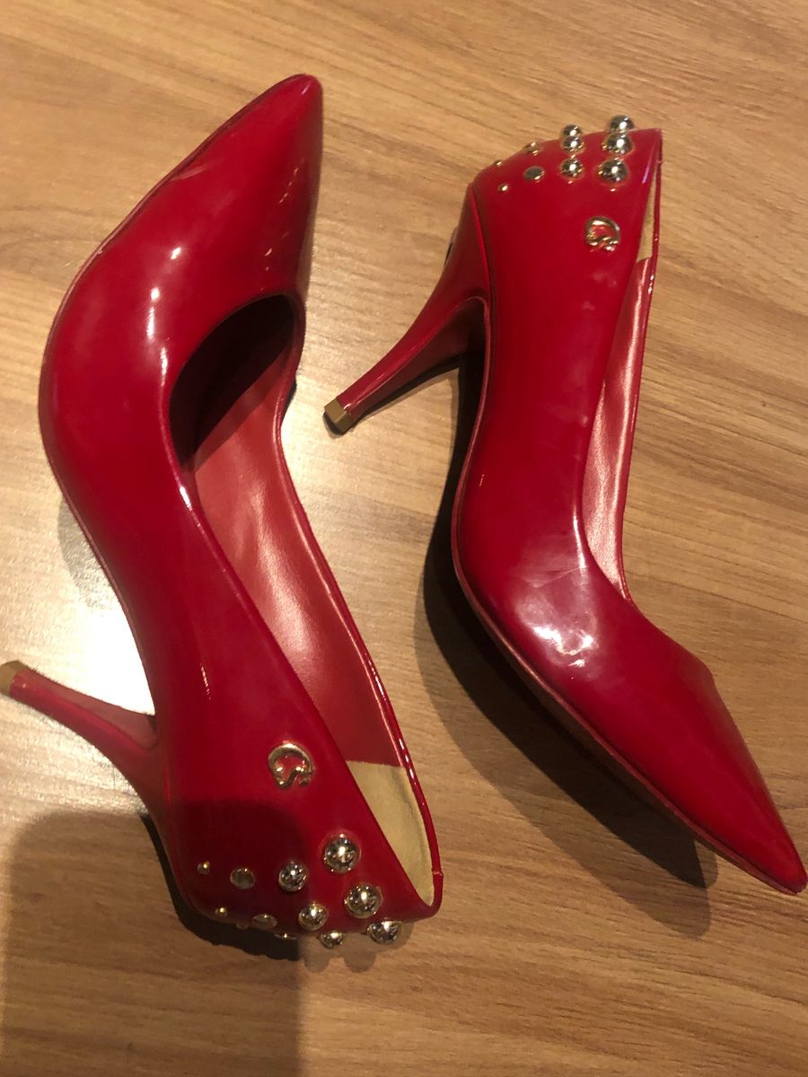 carmen steffens scarpin vermelho