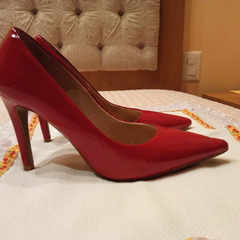 Scarpin best sale vermelho constance