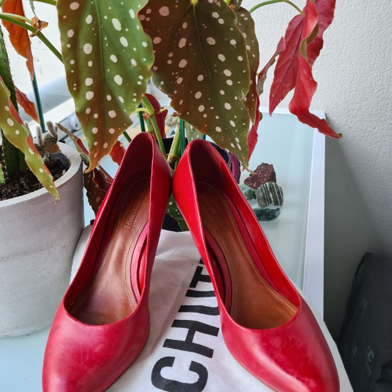 Schutz best sale scarpin vermelho