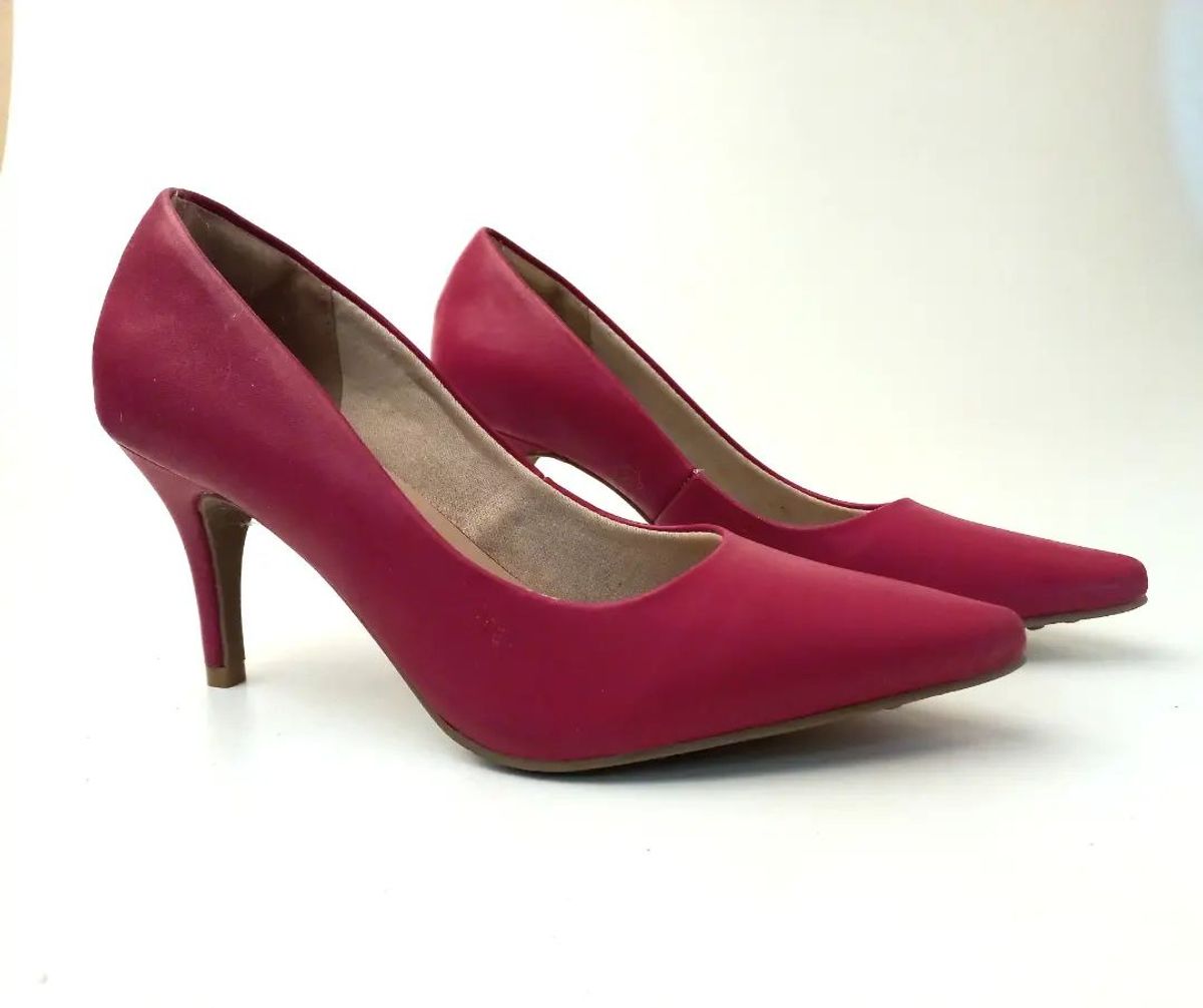 Scarpin hot sale vermelho constance