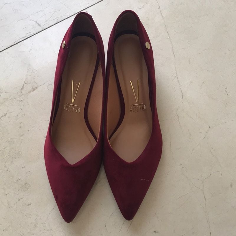 Scarpin vinho hot sale vizzano