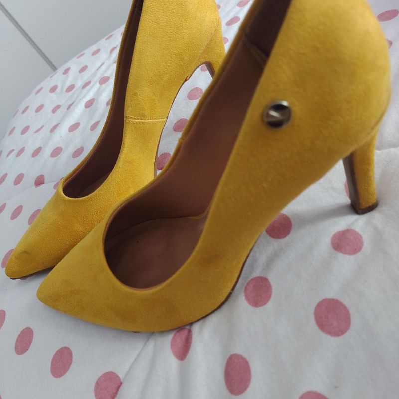 Scarpin best sale vizzano amarelo