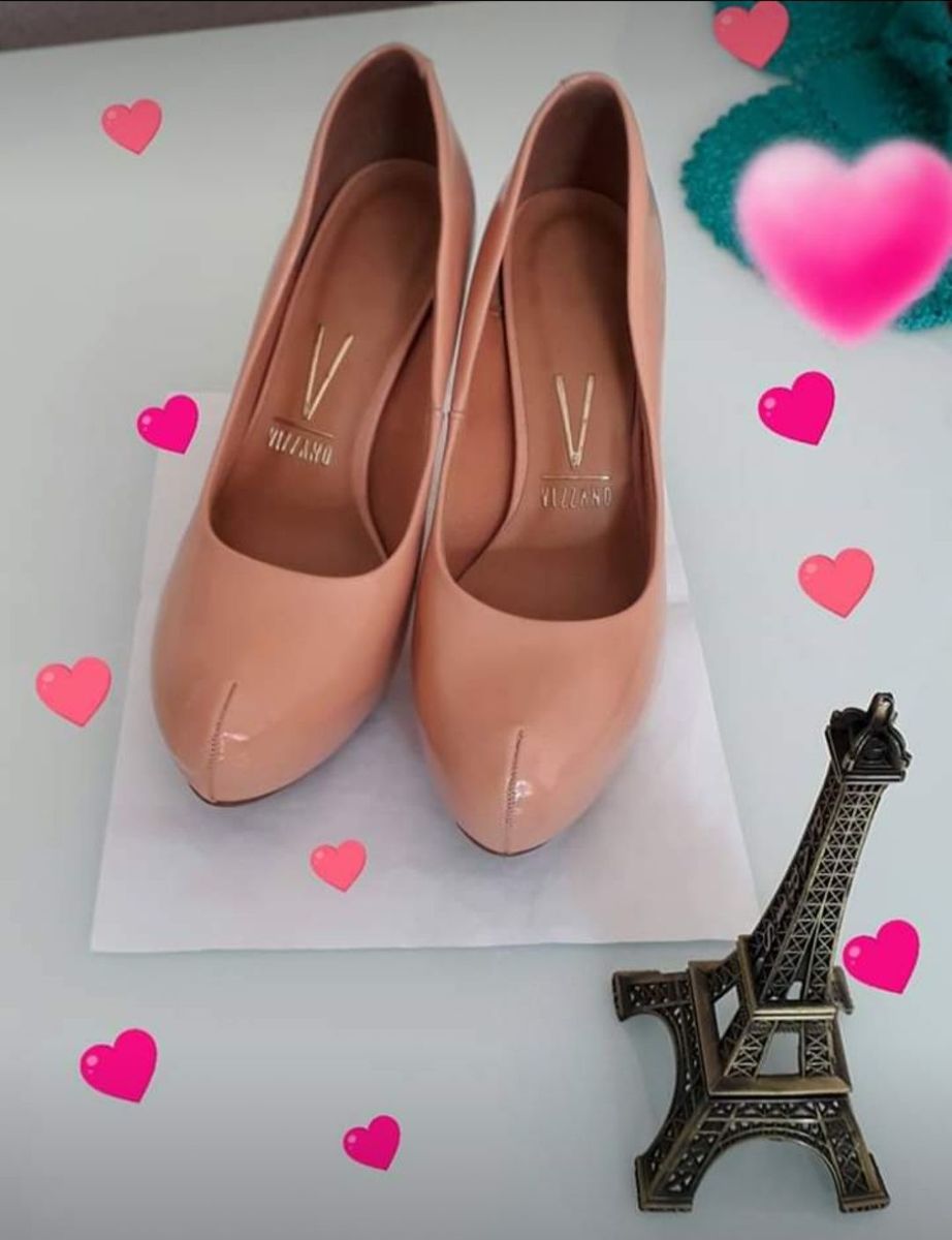 sapato scarpin vizzano rose