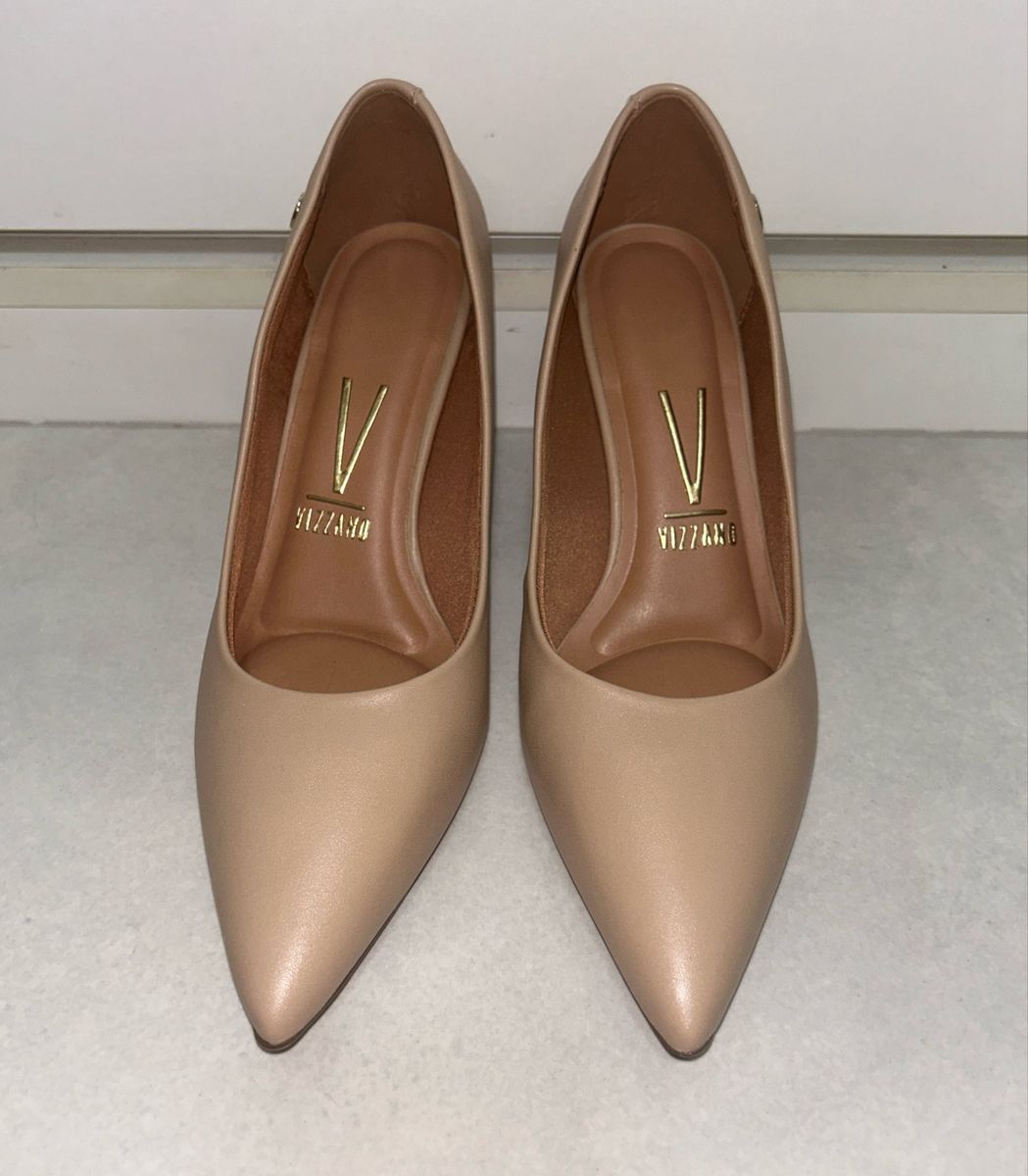 Scarpin Vizzano Nude Sapato Feminino Vizzano Usado Enjoei