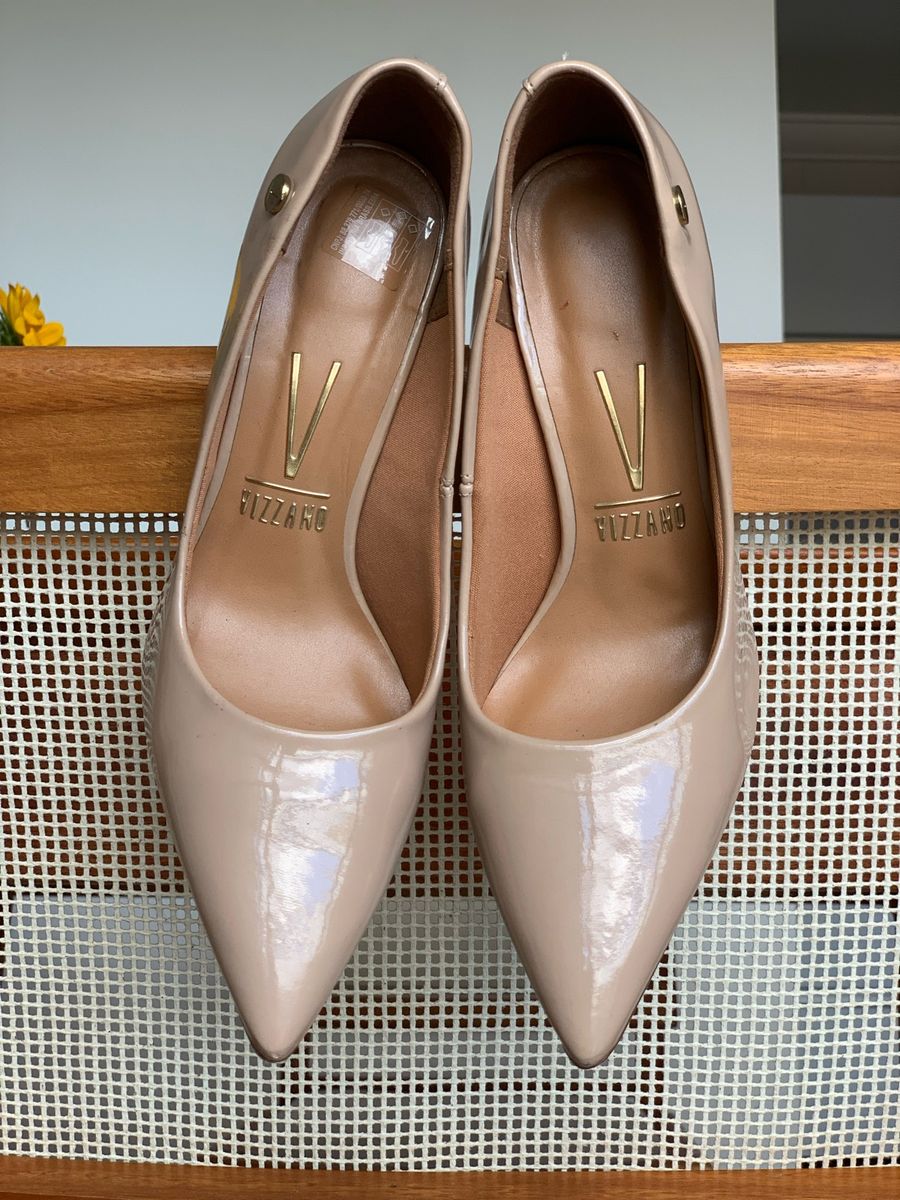 Scarpin vizzano 2024 nude verniz