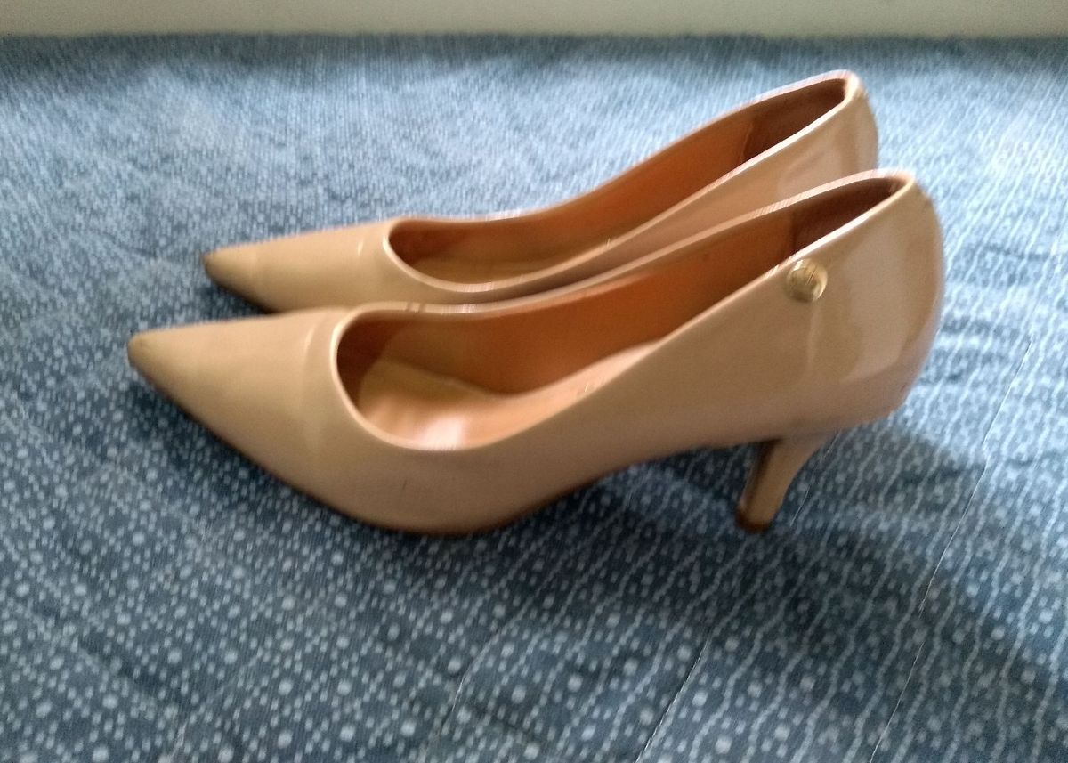 Scarpin Vizzano Nude Sapato Feminino Vizzano Usado Enjoei