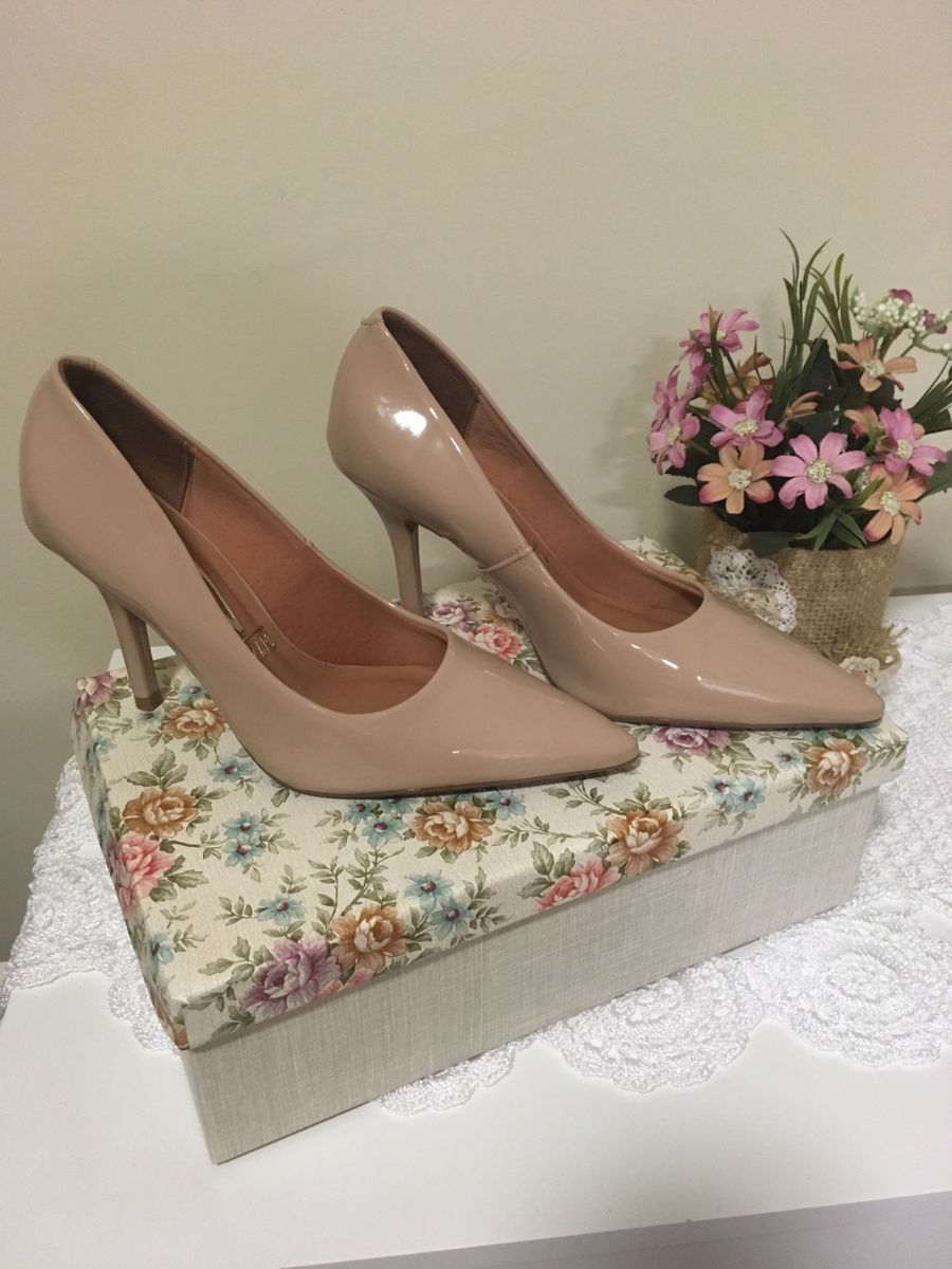 Scarpin Vizzano Nude Sapato Feminino Vizzano Usado Enjoei