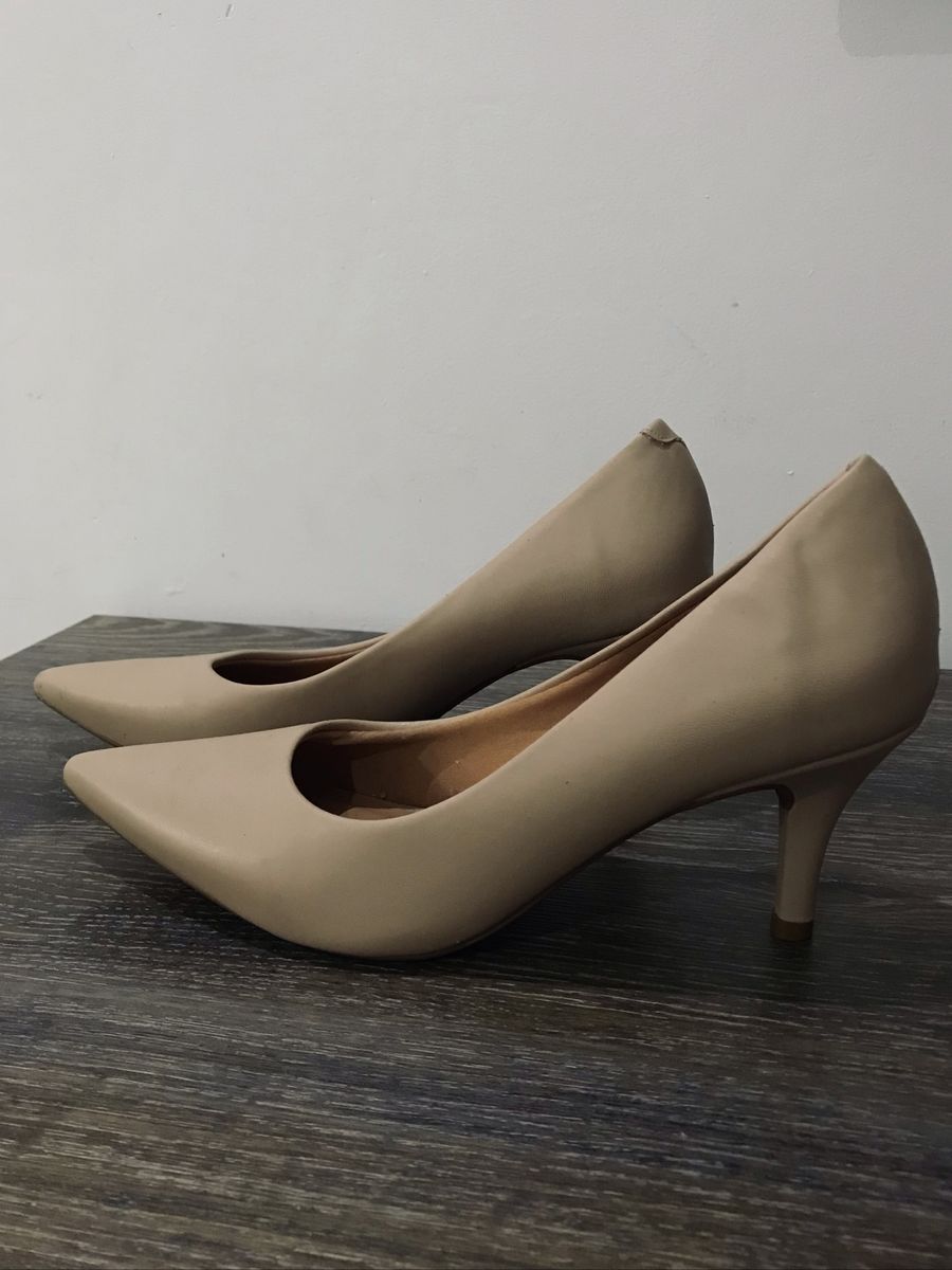 Scarpin Vizzano Nude Sand Lia Feminina Vizzano Usado Enjoei