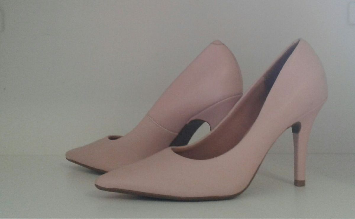 sapato scarpin rosa bebe