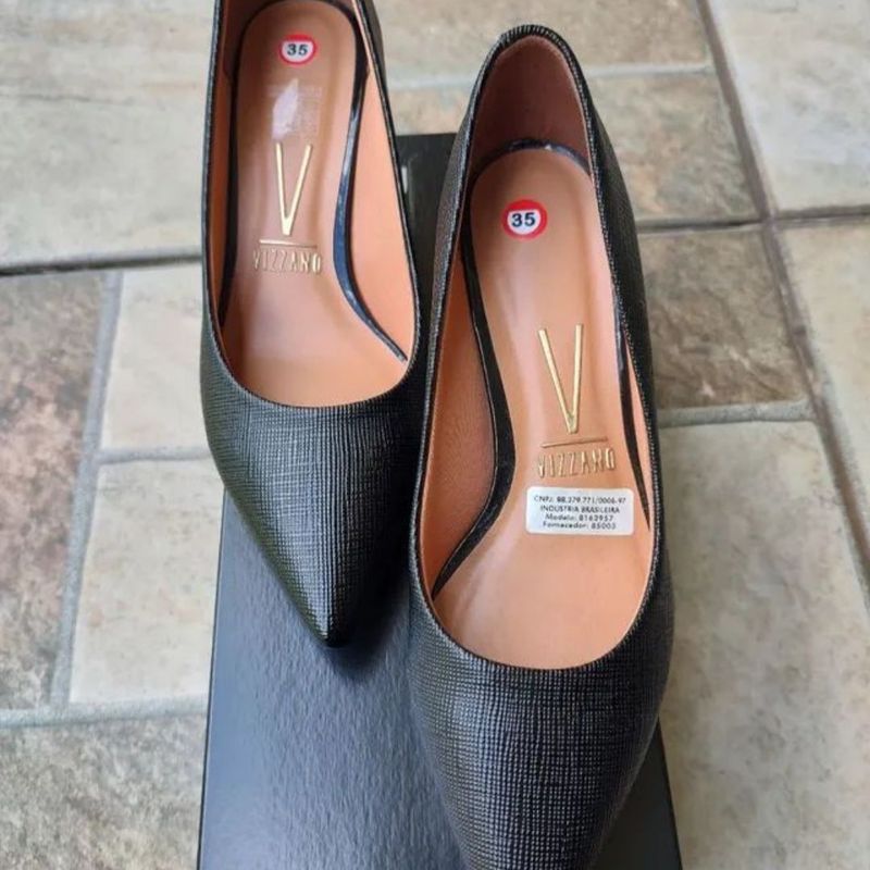 Scarpin Vizzano Salto 5 Cm Sapato Feminino Vizzano Usado 94496863 enjoei