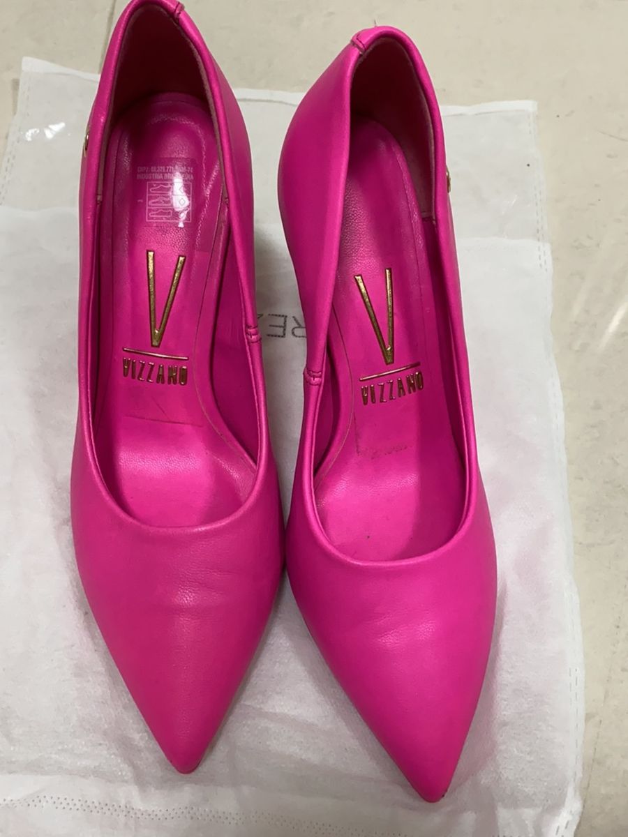 sapato scarpin vizzano pink