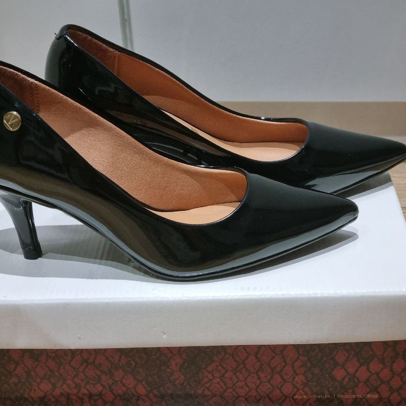 Scarpin Vizzano Verniz Tamanho Sapato Feminino Vizzano Usado
