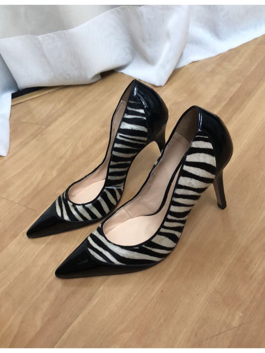 scarpin de zebra