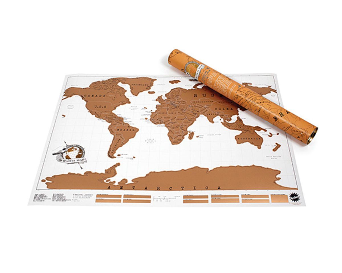 Scratch Mapa Mapa Mundi Raspadinha Item de Decoração Scratch Map