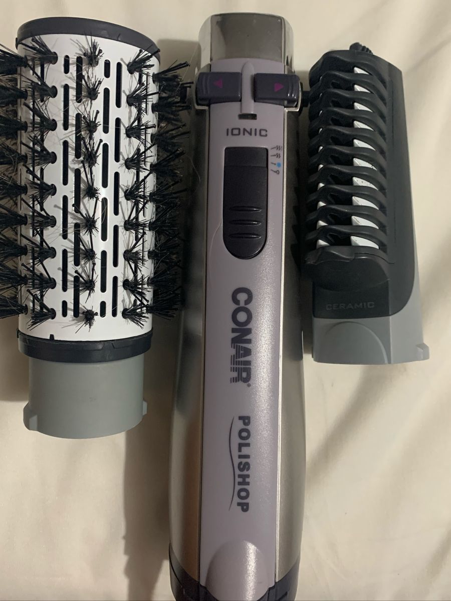 Secador Conair Rotating Air Brush Titanium 127v Produto p/ Cabelos