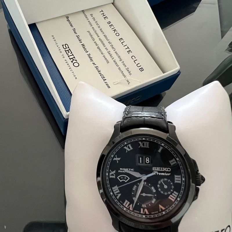Seiko Premier Kinetic Perpetual Ediçao Limitada 130 Anos