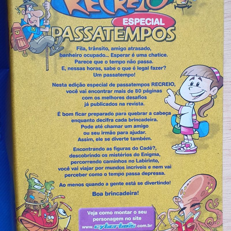 Revista Recreio 534 Copa Passatempo Jogos Brincadeiras 492p