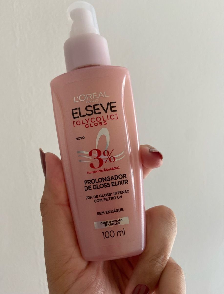 Sérum Prolongador de Gloss Elixir Elseve Glycolic Gloss - 100ml ...