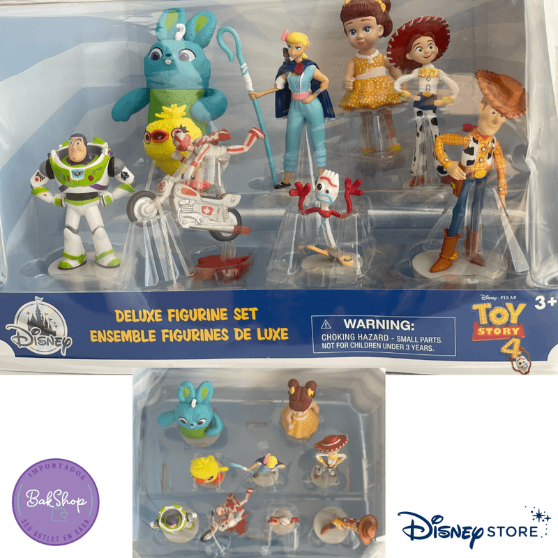 Brinquedo Infantil Disney Toy Story 4 Com 8 Personagens em