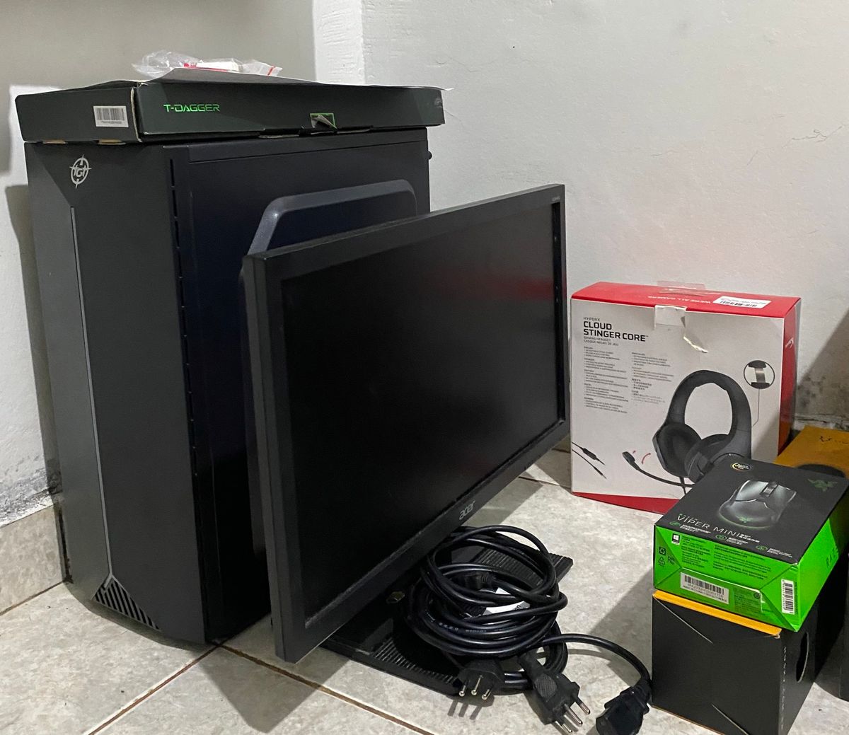 Setup Gamer Completo | Computador Desktop Razer Hyperx Pichau Husky ...